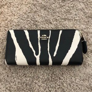 Coach Zebra Print Wallet